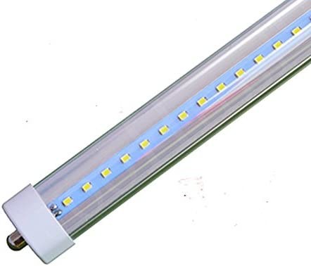 T8 V Shaped 8FT LED Tube Light 65W 270 Degree Single Pin FA8 Base
