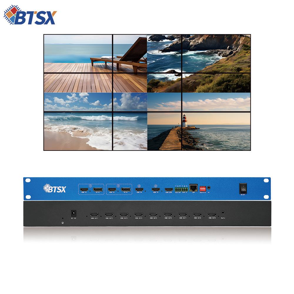 3*3 Multi-Screen Display for Video Conferencing | 4K60 HDMI Processor