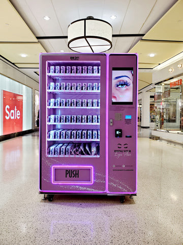 Hot Pink Hair Vending Machine Lash Vending Machine With 21.5 Inch Touch Screen