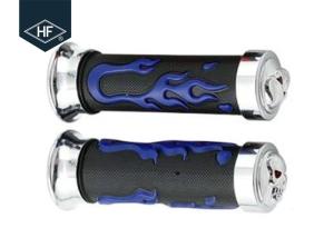 Quality Black Silver Harley Motorcycle Modified Parts Handle 25mm Right Hand Grips wholesale