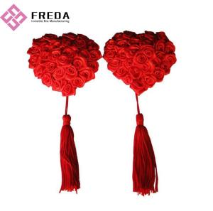 Quality FN008 Manufacturing of Sexy Adhesive Rose Heart Nipple Covers wholesale