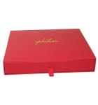 Hot Stamping Gold Foil Paper Sliding Box Red Custom Cardboard Packaging Box