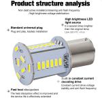 Customizable Automotive LED Turn Signals 3014 30SMD S25 1156 BA15S BAU15S BAY15D