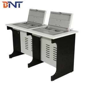 China Manual Flip Up Double Computer Desk on sale