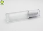 Frosted Empty Cosmetic Containers , 30g Essence Foundation Glass Pump Bottles