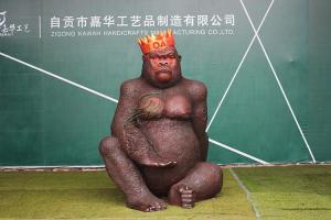 Quality Realistic Life Size Animatronic Gorilla King Kong For Amusement Park wholesale