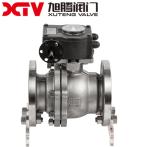 High Platform Flanged Floating Ball Valve 150LB with Durable Stainless Steel