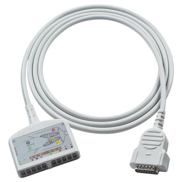 Flexible GE Healthcare Marquette EKG Trunk Cable 22341809 for Adult/Pediatric