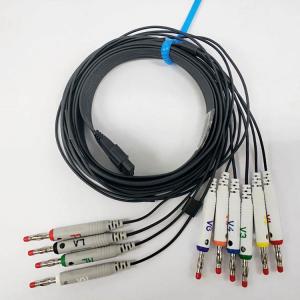 Quality Schiller 10 Lead Banana EKG Cables 3.6M Length 10 Resistor AHA Standard wholesale