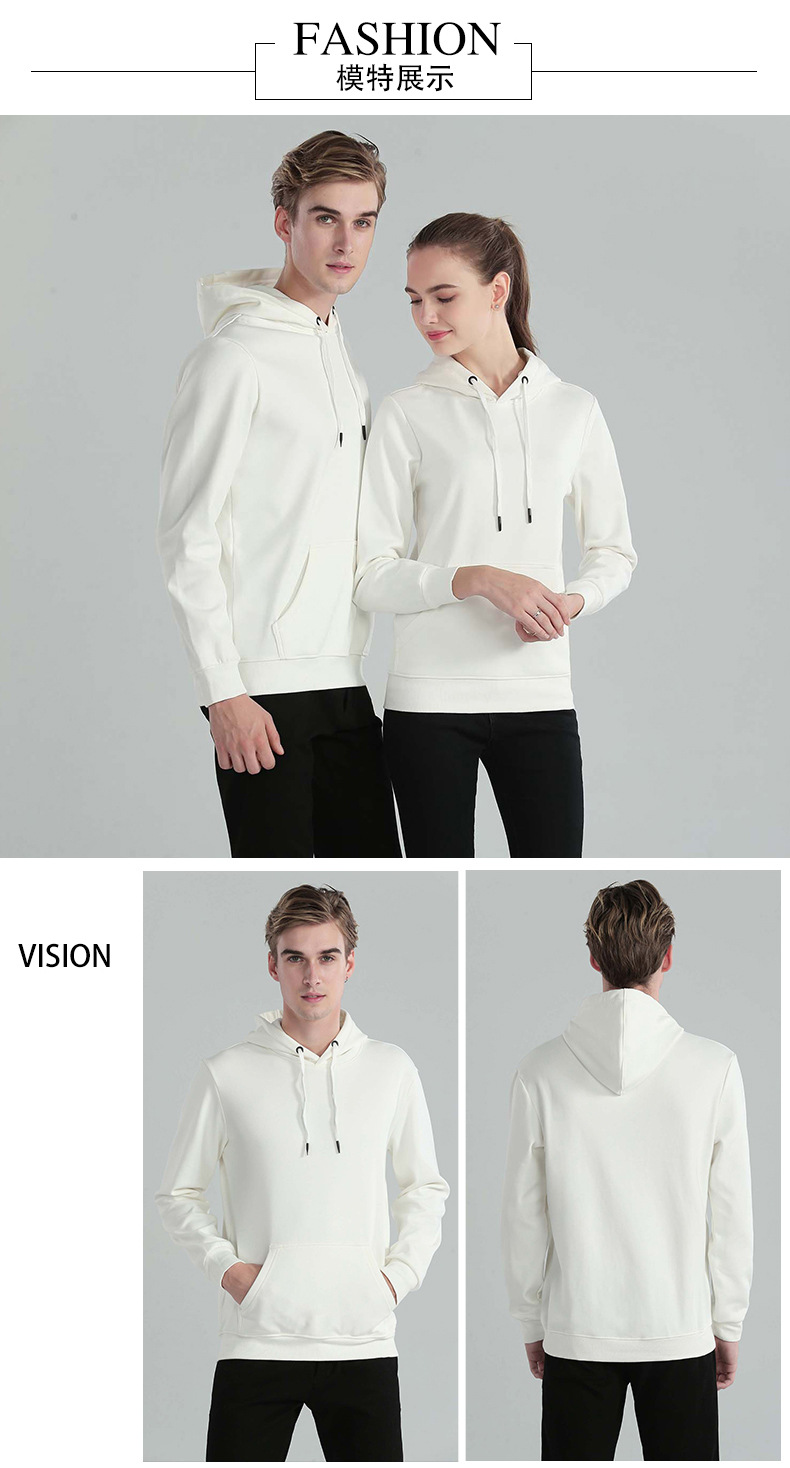 Men's hoodie Autumn/winter warm casual fashion thickened cotton hoodie can be customized logo pattern