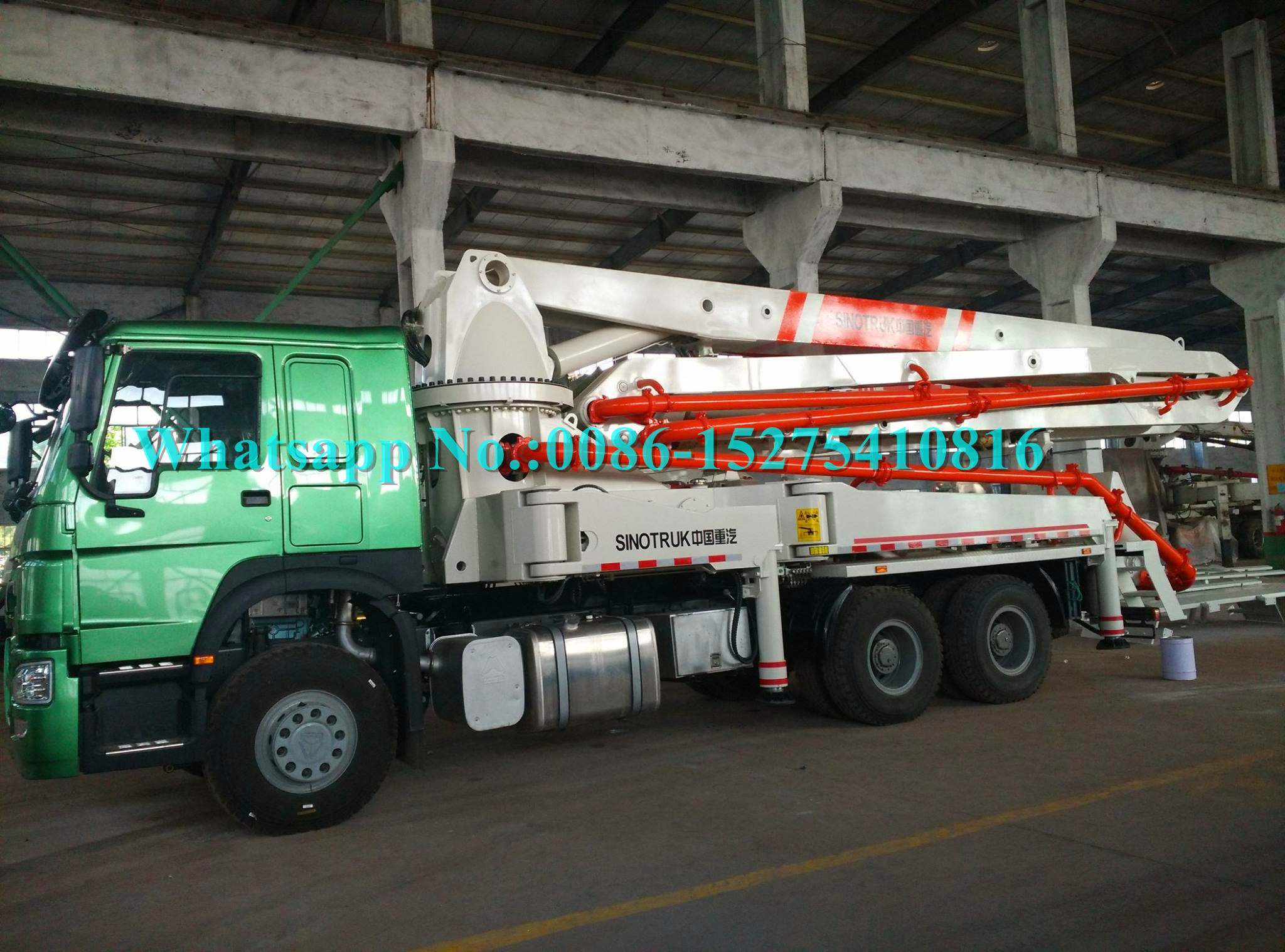 Zoomlion Sany 34m Placing Depth Truck Mounted Concrete Pump 34X-4Z with Output of 120m³/h Construction Equipment