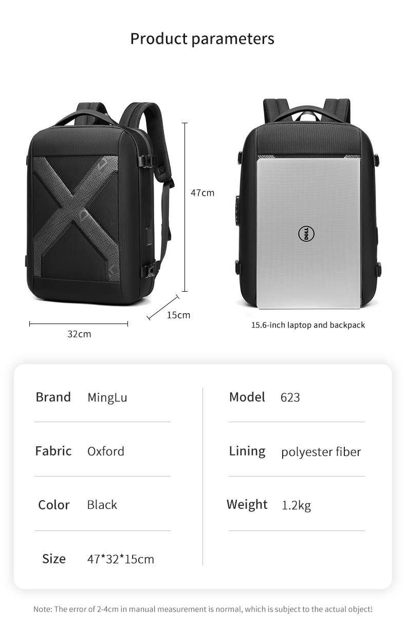 New bag wholesale laptop usb charging men college anti theft mochila waterproof bagpack school backpack bag backpack