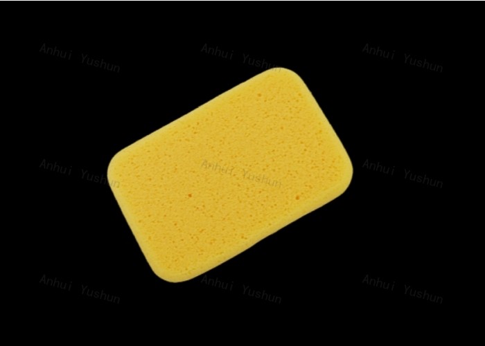 Medium Durable Tile Grout Sponge in Plastic Bag yellow color use for cleaning