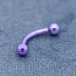 Synthetic Opal 16 Gauge Eyebrow Piercing Jewelry Stainless Steel 8mm