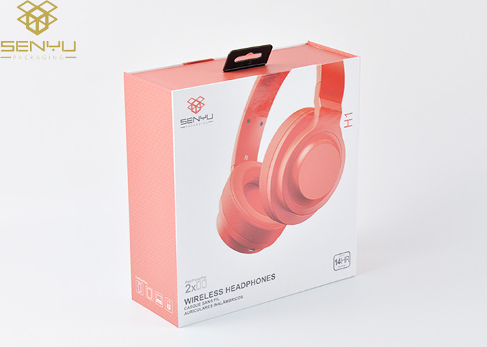 Headphone Package Box Custom Made Clear Folding Carton Supply