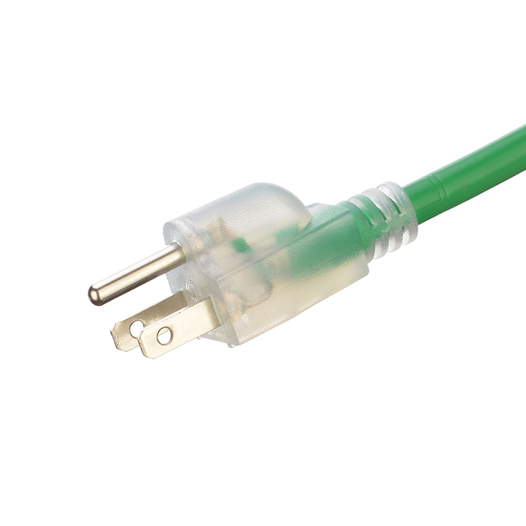 ETL 16 Gauge 3 Pin Heavy Duty 100m Outdoor Electrical Extension Cord 220V Power Cable US with NEMA Female End