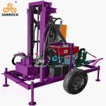 Portable Water Drilling Machine High Drilling Efficiency Trailer Mounted Water