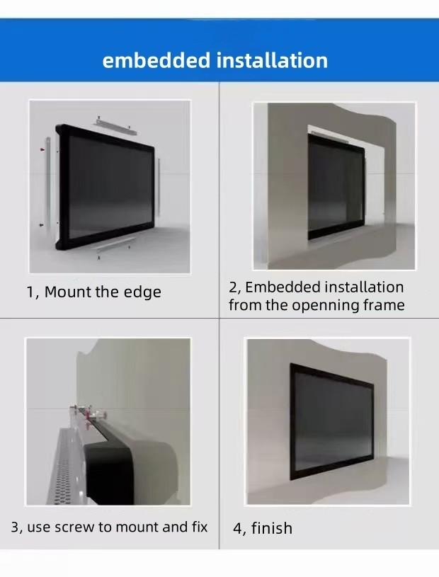 43" VGA HDMI Interface Touch Screen Display Multi Point PCAP Touch Screen LCD customize waterproof oilproof pen touch finger touch Anti-UV AR AG AF