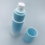 Blue PP airless lotion pump bottle cosmetic packaging for lotion essence