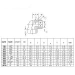 General DN25 SS316 Forged Stainless Steel 304 316L Socket Welding Elbow with