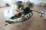 Rotational Single Kayak Fishing Boats LLDPE Material With Flush Mounted Rod