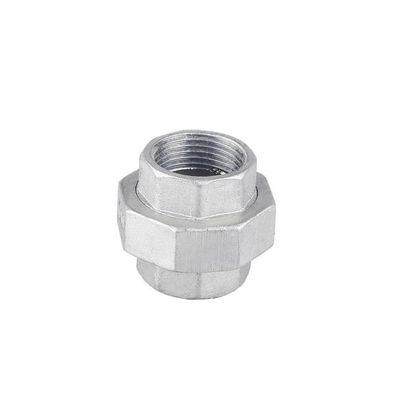 304 Stainless Steel Union Female Joint Pipe Transition Fittings for 0-10 BAR