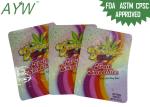 Eco Friendly Stand Up Foil Pouches Cold Resistant , Commercial Zip Up Plastic