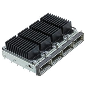 Quality TE 2170287-6 QSFP+ Cage Ganged (1 x 4) with Heat Sink Connector Elastomeric Gasket wholesale