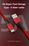 Braided fast charging data cable