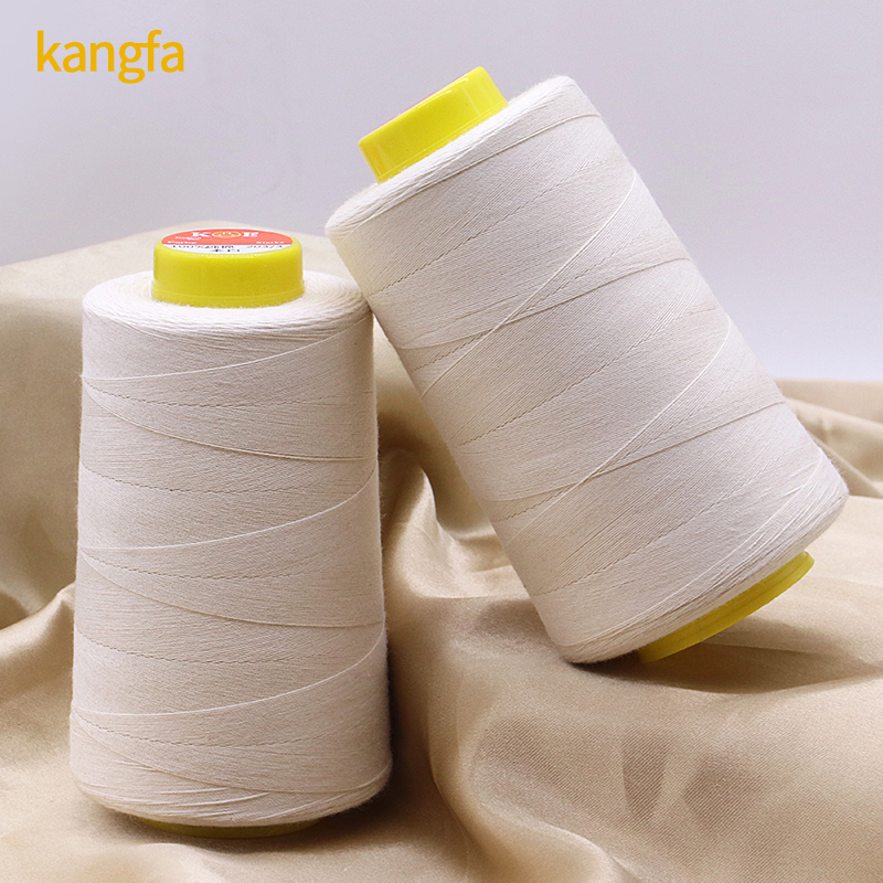 3000 Yard Overlock Cone Sewing Thread 100% Cotton for Machine Dyed Pattern OEM ODM
