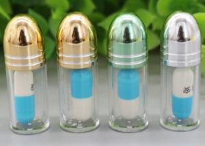 Quality 2ml ISO9001 Empty Capsule Shells Golden Single Pill Container wholesale