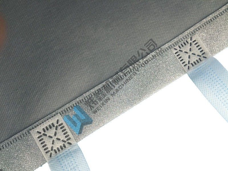 Top grade Promotional Recycled silver Eco Bag With Glitter Lamination carry bag