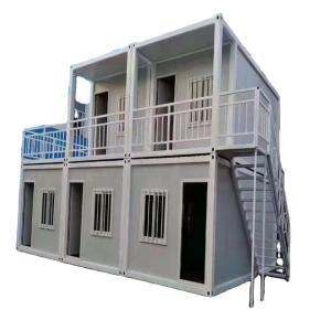 Quality Modern Flat Pack Container House For 2 Stories Prefabricated Homes wholesale