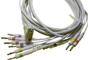 Quality Banana 4.0 End Schiller ECG EKG Cable One Piece For AT1 / AT2 wholesale