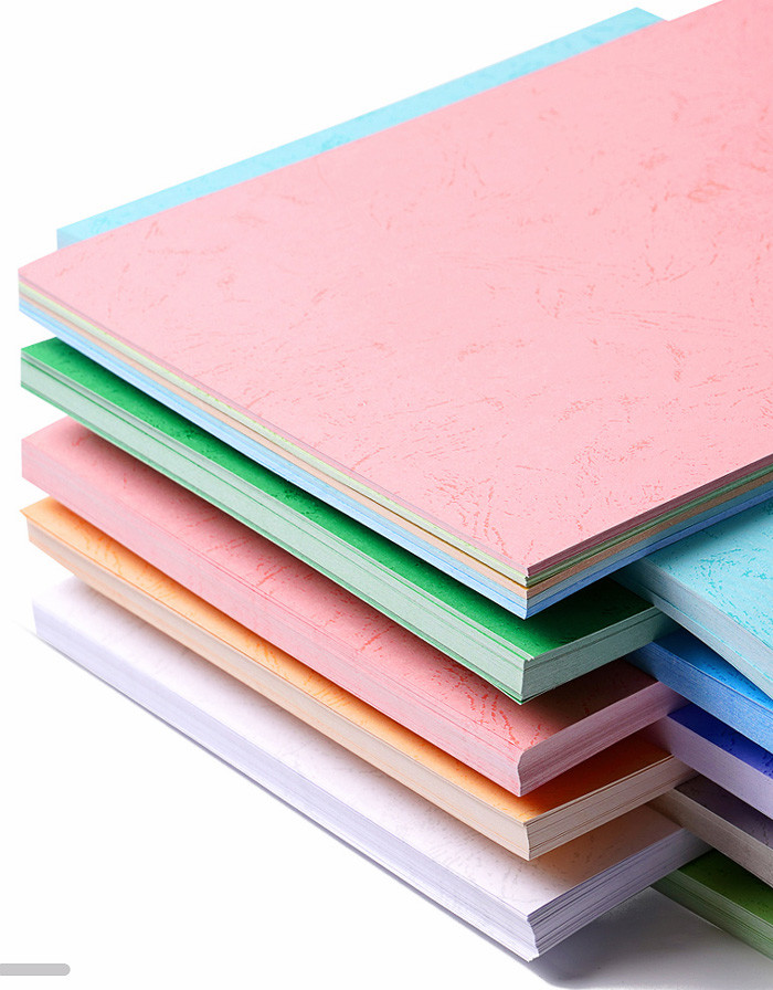 Flat Texture Leather Grain Stationary A4 Binding Paper