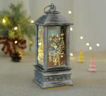Christmas Flame Wind Lamp Santa Claus Decoration Lantern