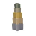 Hot Sale Baby Tower Soft Building Blocks Toys Silicone Star Stacking Cups