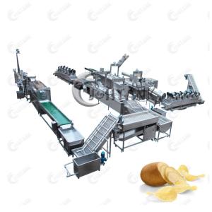 Quality 380V 50HZ Potato Chips Production Line , Electric Heat And Control Potato Chips Line wholesale