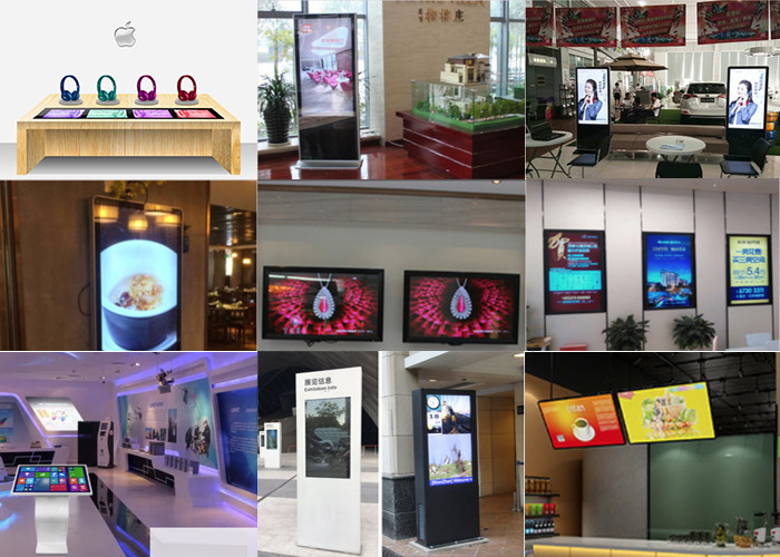 High Stability Floor Standing Digital Signage , 49" Standing Advertising Display