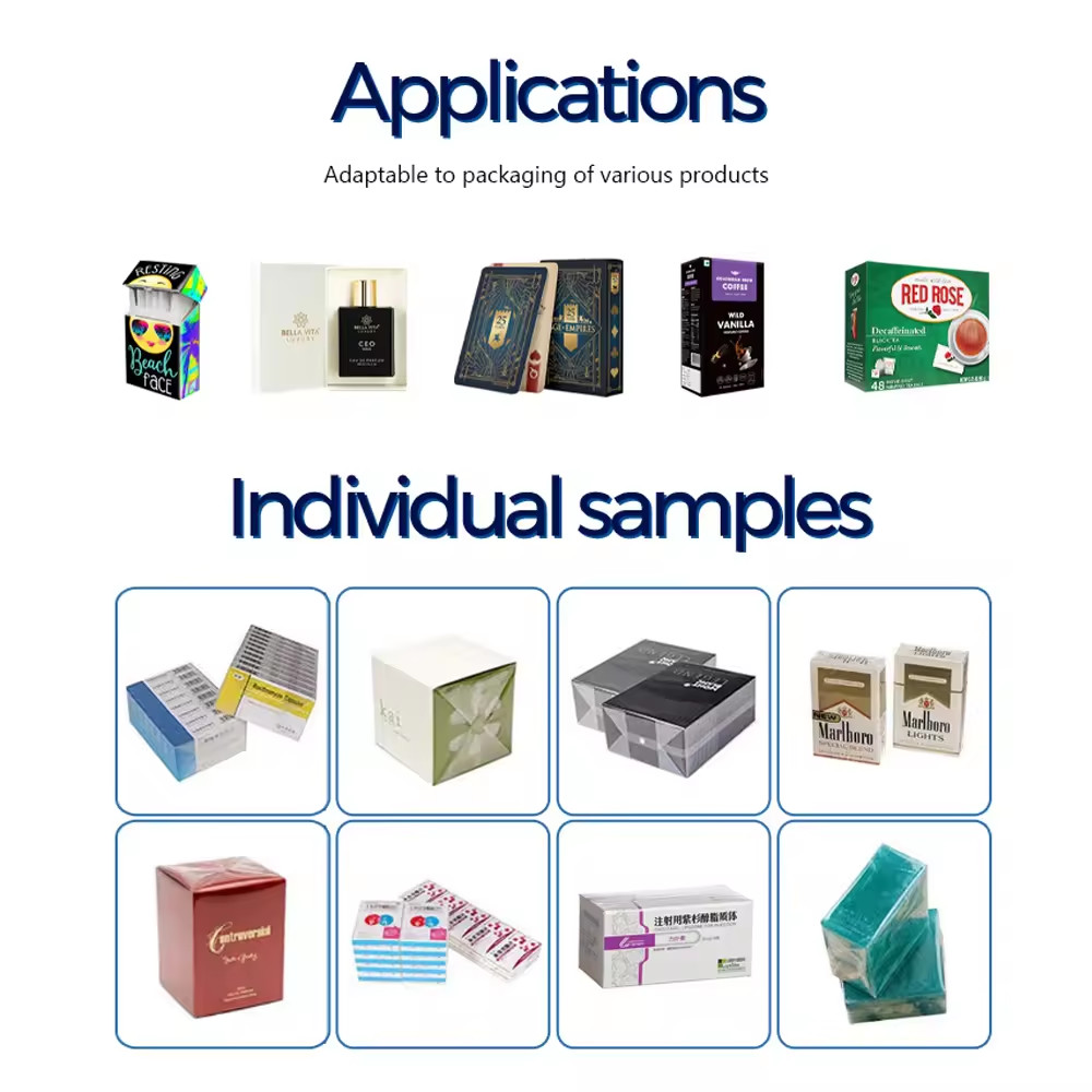 Automatic Perfume Soap Box Film Overwrapping Packaging Machine Cellophane Wrapping Machine