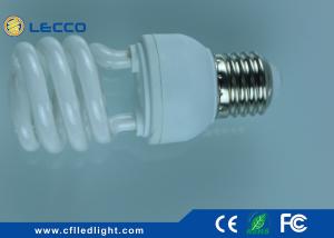 Quality Half Spiral Compact Fluorescent Lamps CFL 11W , Cool White Compact Light Bulbs wholesale