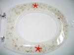 sea star shell poly resin toilet seat