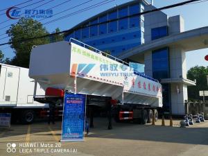Quality 50T 60T FUWA Livestock Feed Transport 3 Axle Semi Trailer wholesale