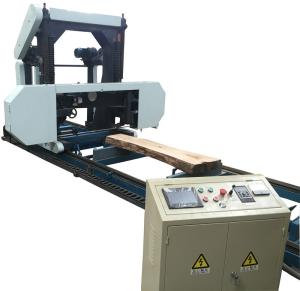 Quality Automaic portable sawmill wood cutting band saw machine with auto feeding advance wholesale