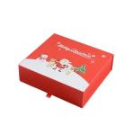 Custom Printed Rigid Cardboard Square Festival Gift Boxes Scarf Socks Candle