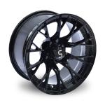 Shuran 14 Inch Golf Cart Wheels And Tires Machined/Gloss Black Wheel 4/101.6