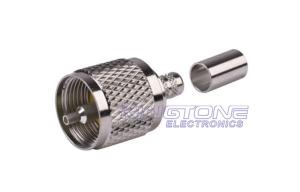 Quality UHF Male Crimp Connectors for RG8 RG58 RG195 RG400 Coaxial Cable wholesale