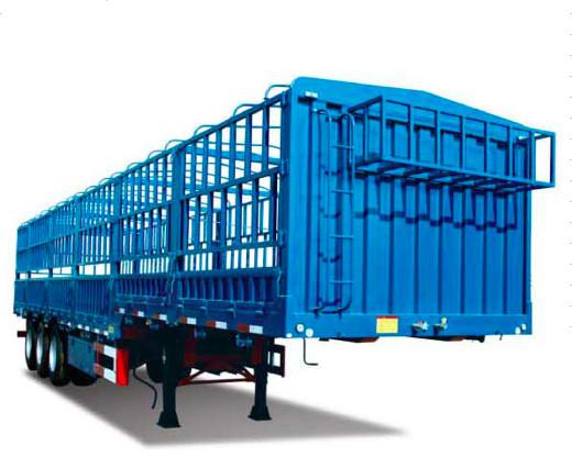 SINOTRUK 50t CANG-GATE Heavy Duty Semi Trailers Flatbed With Side Wall Cargo