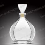 SGS Cork Sealing White Glass 750 Ml Whiskey Bottle