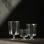 FDA Certified Disposable Transparent PS Plastic Cups Goblet for Hot/Cold